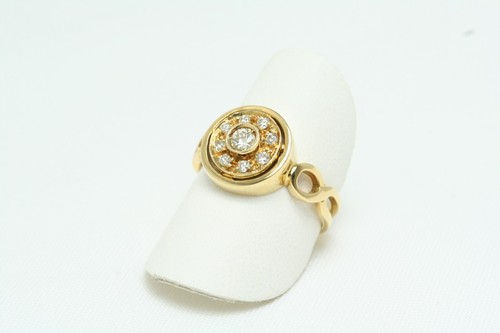 Anello di Fidanzamento da donna in Oro Giallo 18 Kt e Diamanti nuovo - Foto 2 di 8