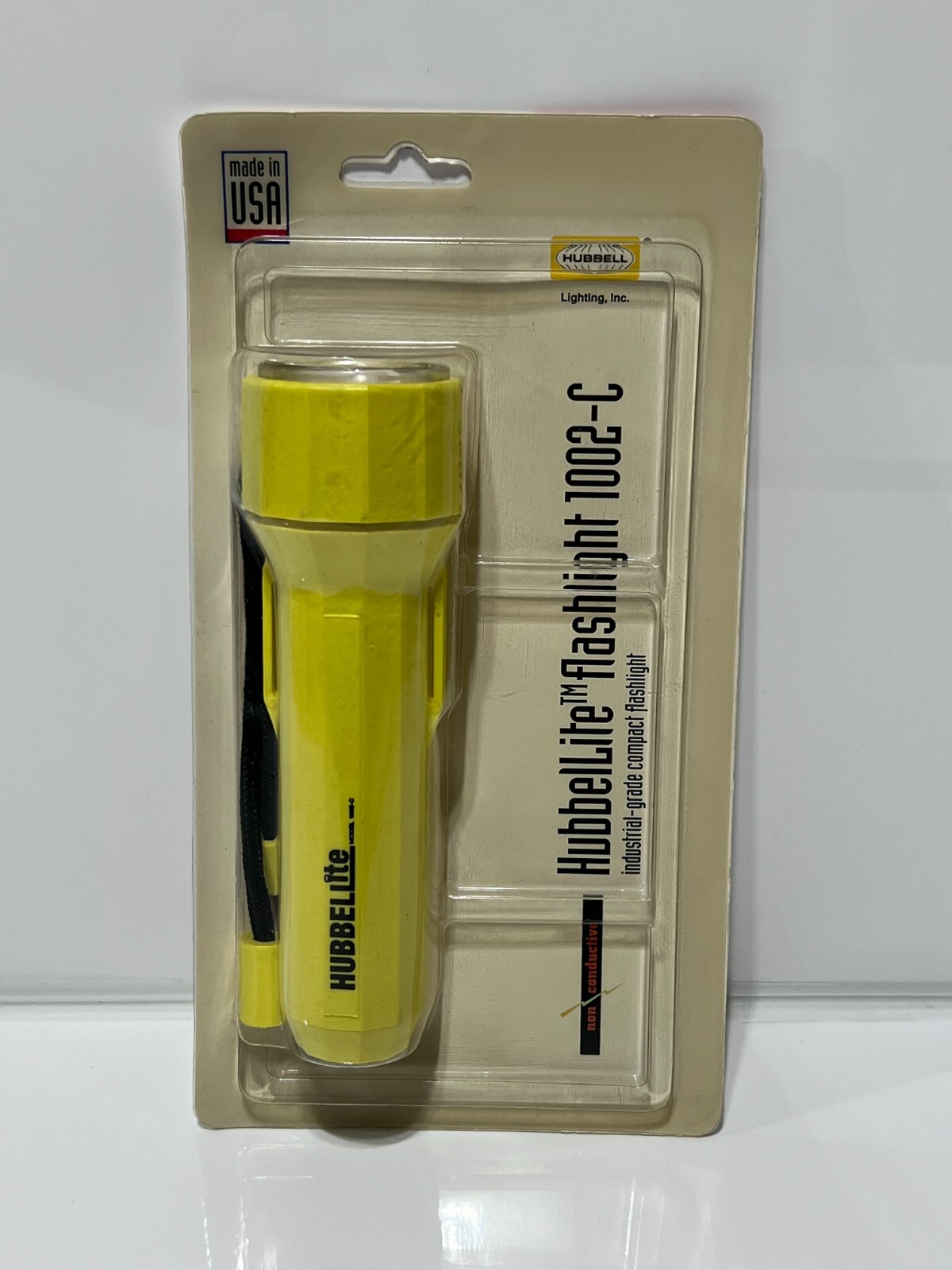 HubbelLite USA Made Flashlight 1002C Industrial Grade Compact