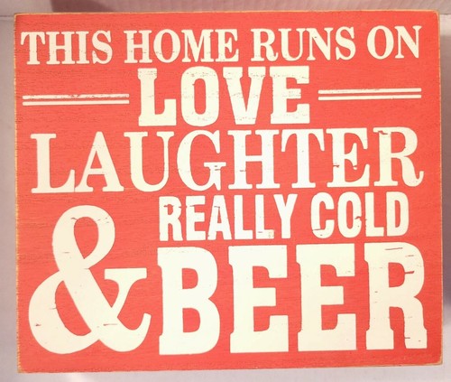 Lot Of 2 Beer Related Inspirational Decorative Wall Signs - Picture 3 of 10