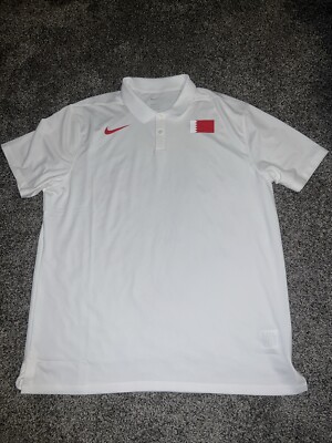 Nike Pro Team Issued Bahrain Olympics Basketball Polo Mens Size XL CT0743-100