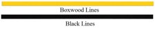 Flat Boxwood & Black Line Wood Inlay, Wood Strips, Boxwood & Black Stringing, 