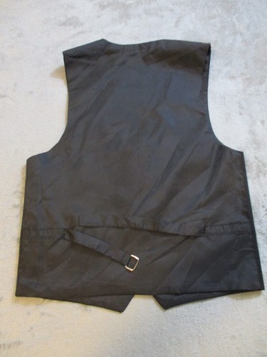 Tuxedo Vest Boys Large Black Youth Button Formal Dress Suit Cowboy Western Rodeo - Picture 8 of 15