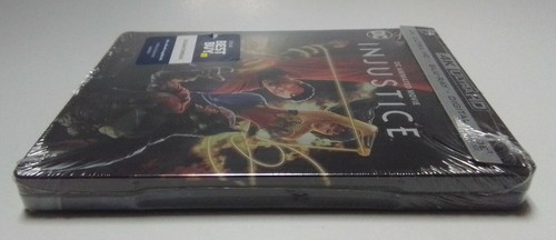 INJUSTICE (4K UHD + BLU-RAY + DIGITAL EXCLUSIVE STEELBOOK EDITION) Best Buy (D4) - Picture 2 of 3