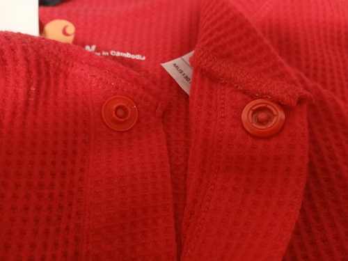 Carhartt Long Johns Men's RED Union Suit Size Medium Regular MUS130-NWT - Picture 7 of 12