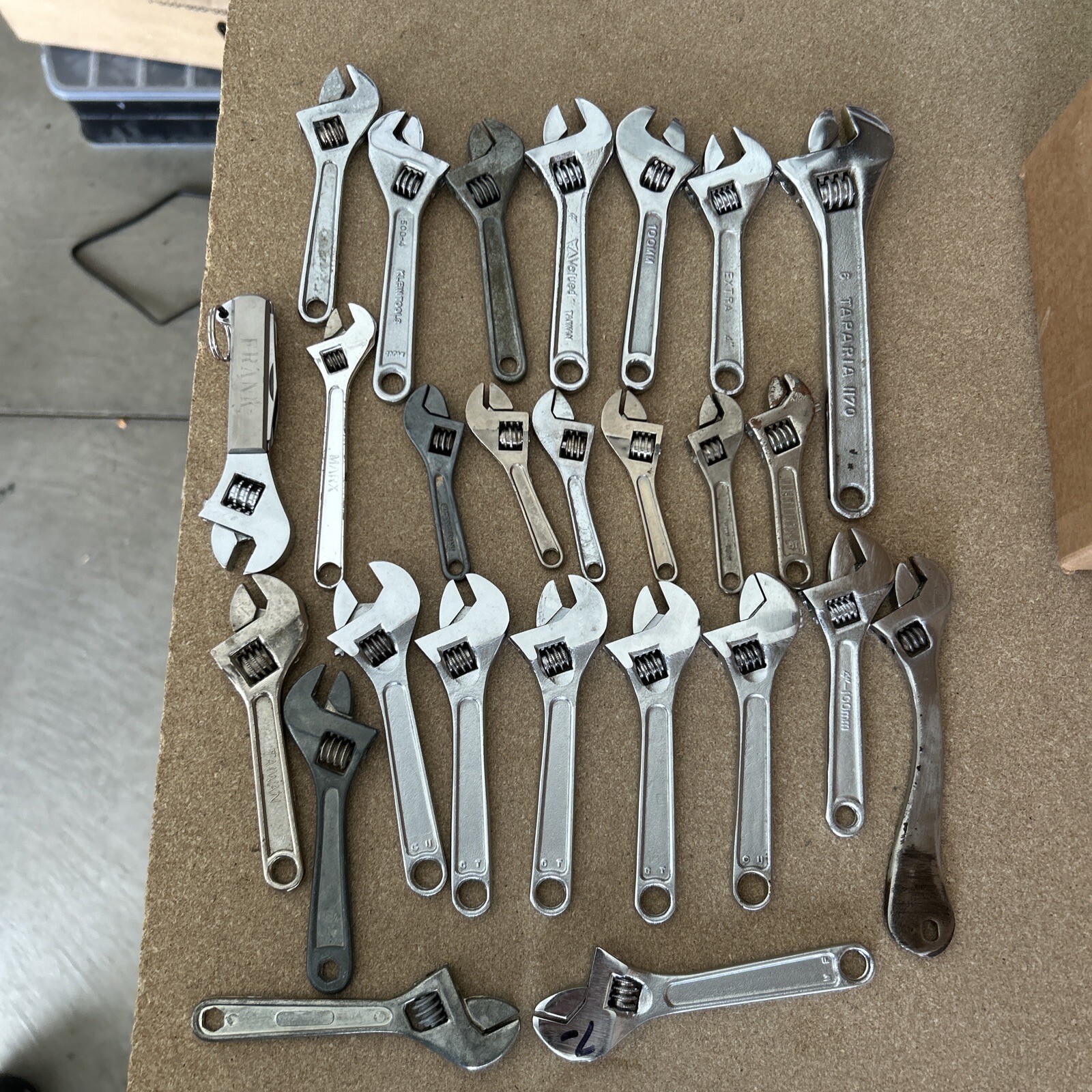 small adjustable wrench Lot Of Lot Of 26 Pcs Used Tools eBay
