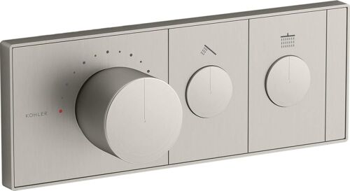 Kohler 26346-9-BN Hymne Zwei-Auslass Einbau Mechanisch Thermostat Ventil Cont - Bild 1 von 7