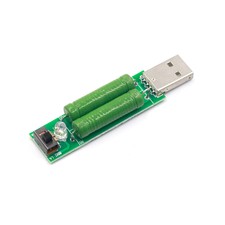 New Mini USB Discharge Load Interface Resistor Load Tester 2A/1A with Switch