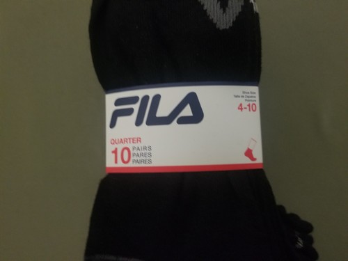 New Fila Womens 10 Pair Athletic Quarter Socks. - Picture 2 of 6
