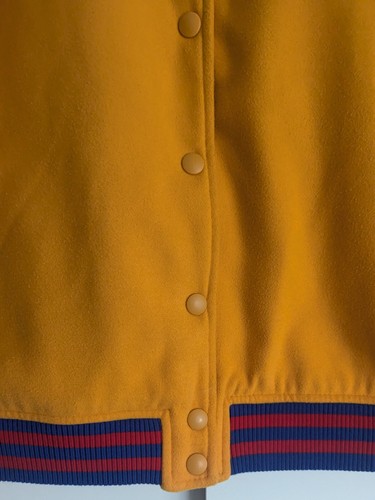 Forever 21 x Disney Yellow Varsity Bomber Jacket (Ladies Medium) Mickey Mouse - Picture 7 of 14