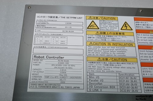 COLGANTE DENSO CONTROLADOR RC7M-WLBA Y MP7ME3P4 Y CABLES COMPLETOS Y SERVOMOTOR - Imagen 6 de 12