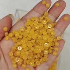 100pcs Natural Yellow Stone 5mm Round Cab Cabochon for DIY Jewelry Making