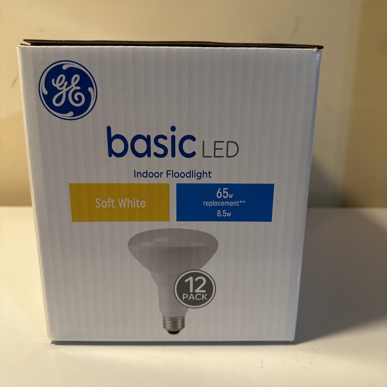 GE Basic 65-Watt EQ Soft White Medium Base (e-26) Dimmable Light Bulb (12-Pack)