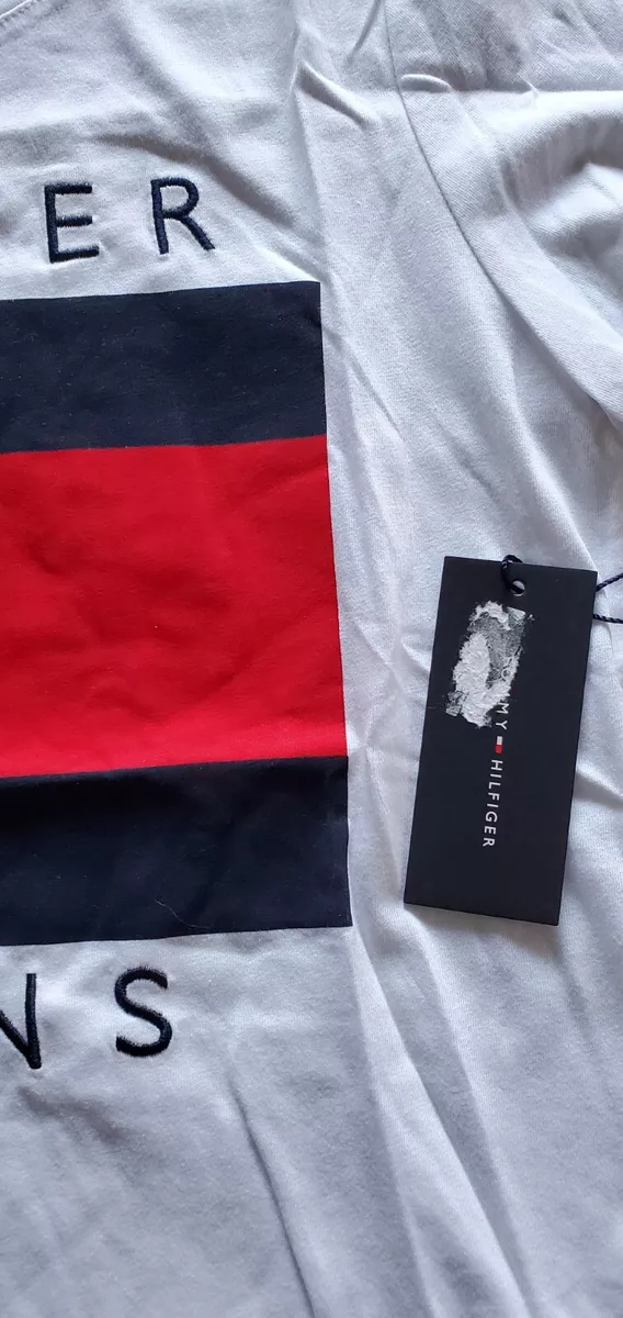 Tommy Hilfiger Women s Embroidered Logo T Shirt Size S White