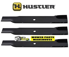 3 MOWER BLADES FOR HUSTLER 52" RAPTOR 603995 795526 783753 MADE IN USA