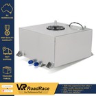 <!--F#f_0-->40L Fuel Surge tank mirror polished Fuel cell W/ foam with sensor Silver AN10<!--F/-->