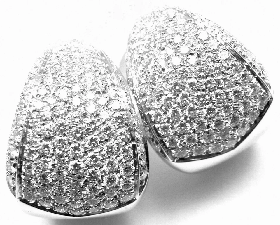 Nuevos Pendientes Auténticos Damiani Da Definire Oro Blanco 18k Diamantes 3.09ct $22.900 Foto 2 de 4