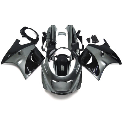 Silver Black Bodywork for 1993-2003 Kawasaki Ninja ZX11 Injection Fairing Kit
