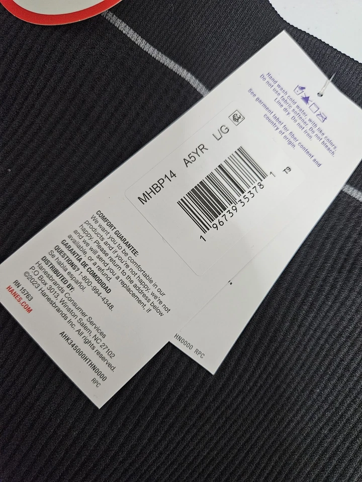 Paquete de 3 boyfit acanalados sin costuras grandes Hanes Originals para mujer negro tostado nuevo con etiquetas Foto 4 de 4