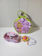 Polly Pocket  Lot  Carrying Case 2004,Bus Van 2003,Graden Bloom 2001