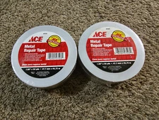 (2) Industrial HVAC Metal Aluminum Repair Tape 50yds EACH. ~ New