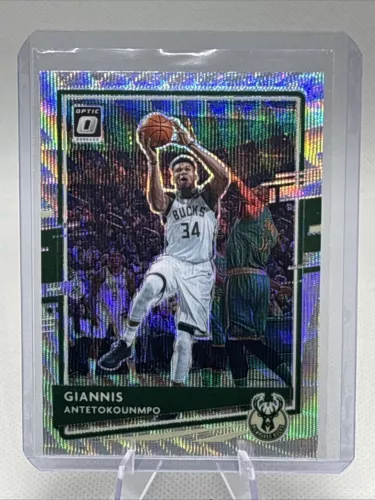 2020-21 Donruss Optic #29 Giannis Antetokounmpo Fanatics Silver Wave Bucks NM+