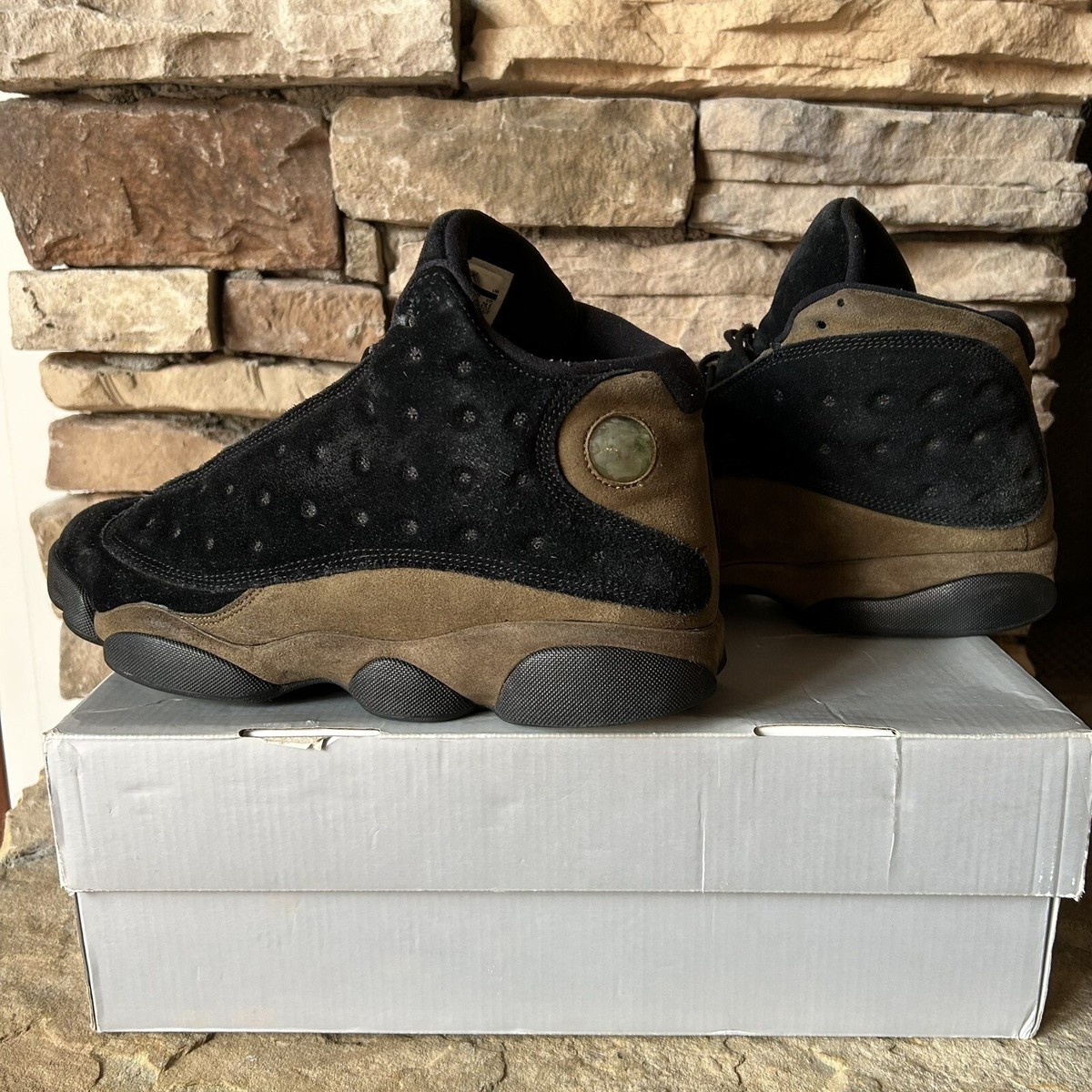 Olive Jordan 13s size 12 Nike Air Jordan 13 Olive (GS) | Hype Stew Sneakers Detroit main image 2