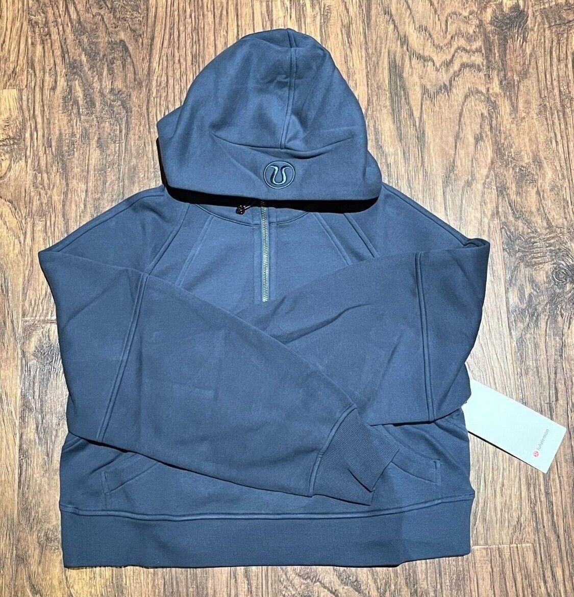 NWOT Lululemon Oversized Full Zip Scuba Sheer Blue XS/S