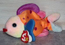 Ty Beanie Baby Buddy Buddies Collections 13" Lips The Fish Plush Toy 1999 B107