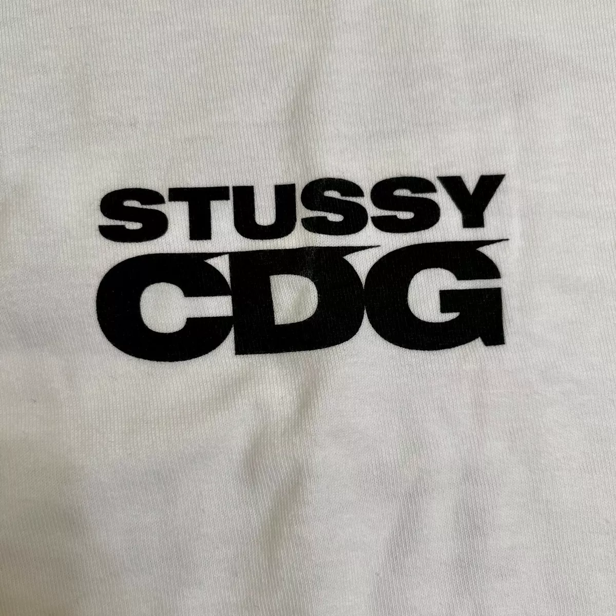 New Stussy x Comme des Garçons CDG Surfman Tee T-Shirt White Size Large L