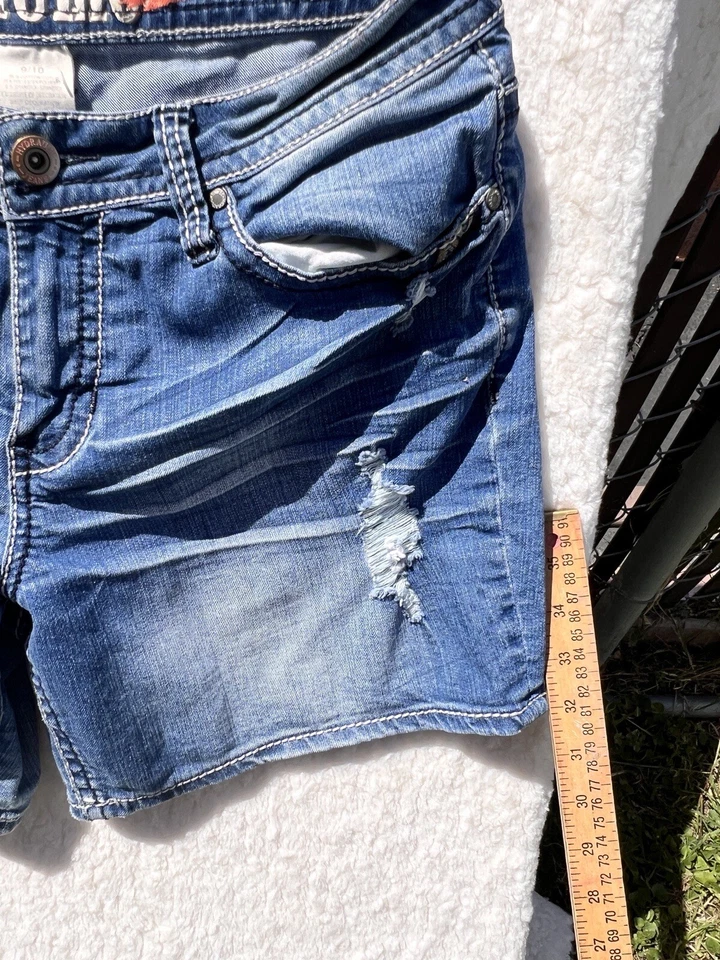 Pantalones Cortos Hidráulicos SAMMIE BOYFRIEND PARA Mujer 9/10 Azul Midise 32x6 Foto 2 de 4