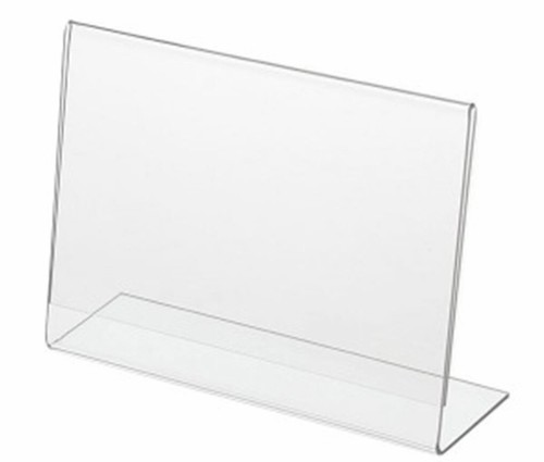 2 Acrylic Photo Frames 10x8 Horizontal Landscape Clear Plastic Standing Sign