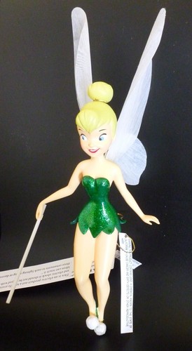 Disney Christmas Collection Tinkerbell Tree Topper Glitter Wings Fairy Lights Up - Picture 6 of 19