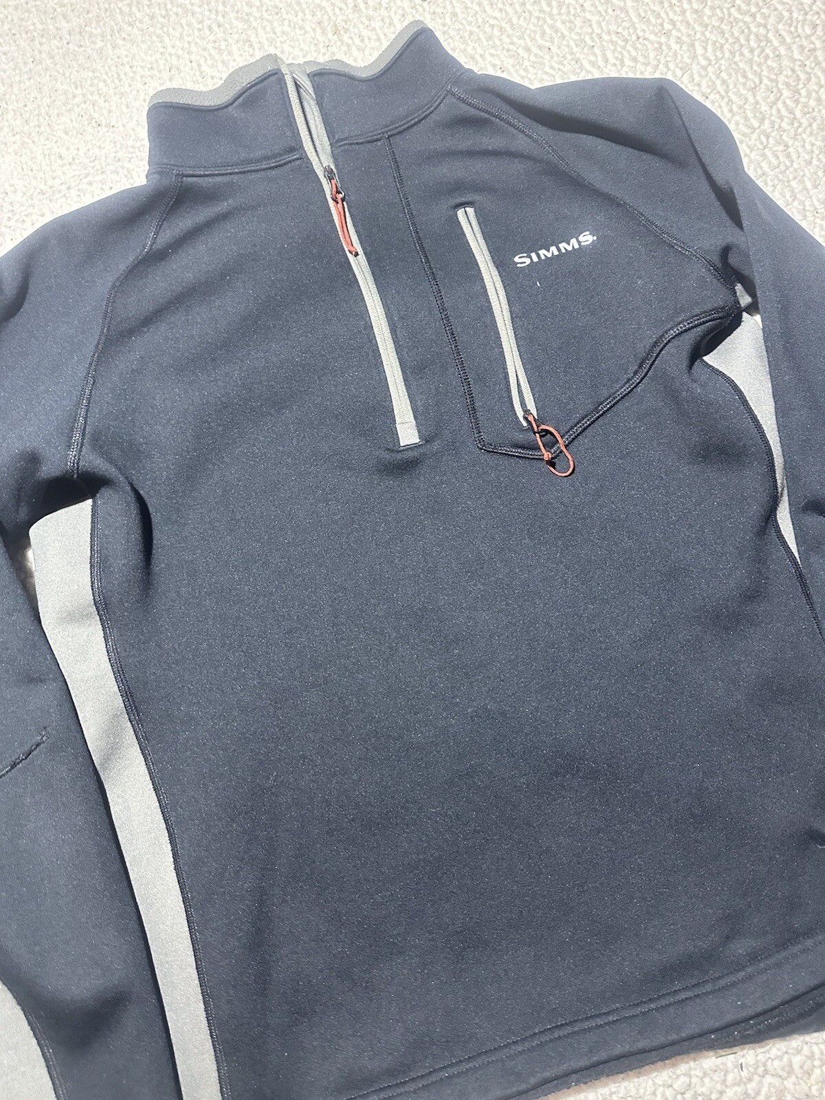 Simms Pullover Men’s Medium Quarter Zip Polyester… - image 5