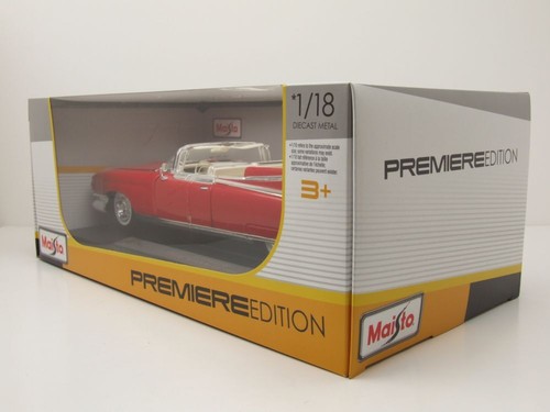 Cadillac Eldorado Biarritz Convertible 1959 rojo coche modelo 1:18 Maisto - Imagen 11 de 11
