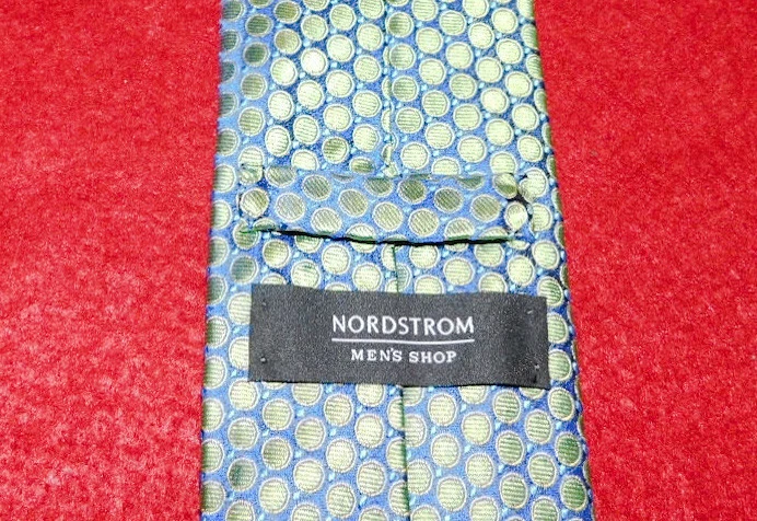 CORBATA CON MOTIVO DE LUNARES VERDES/AZULES PARA HOMBRE NORDSTROM HECHA EN EE. UU. - CORBATAS DE DISEÑADOR. Foto 3 de 3
