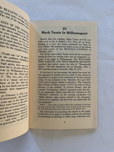 Mark Twain in Williamsport PA 1985 limitierte Erstausgabe 934 von 1000 Exemplaren - Bild 7 von 11