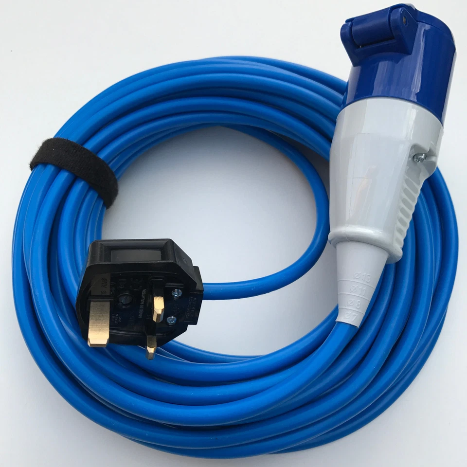 BEST QUALITY 16a Extension Cable Caravan Fly Lead Wire 13 Amp 16 Amp CONVERTOR