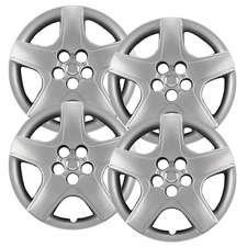 Set of (4) 16" Silver Hubcaps fit Toyota Matrix 2003-2008, Heavy Duty