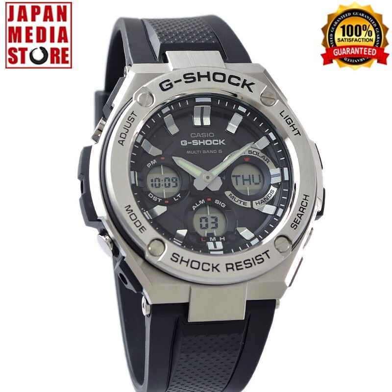時計 CASIO G-SHOCK G-STEEL GST-W110-1AJF CASIO G-Shock GST-W110-1AJF G-Steel Solar Atomic Radio Stainless