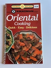 KIKKOMAN Oriental Cooking Cookbook 1989 Spiral Quick Easy Favorite Recipes