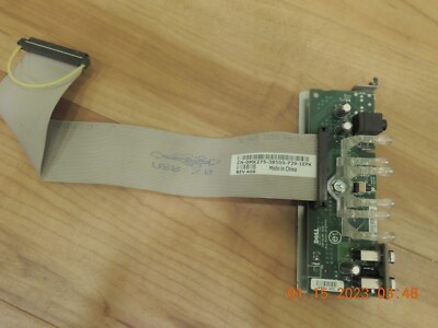 Carte Avant (Front Panel) Dell MH380 - Boutons Power, USB, Audio - Référence HH193 - Occasion Testée