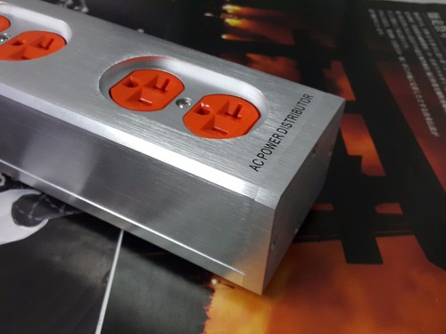 1x distribuidor de alimentación de CA Hifi de EE. UU. 4 salidas toma de cobre occ alambre interior plateado - Imagen 8 de 8