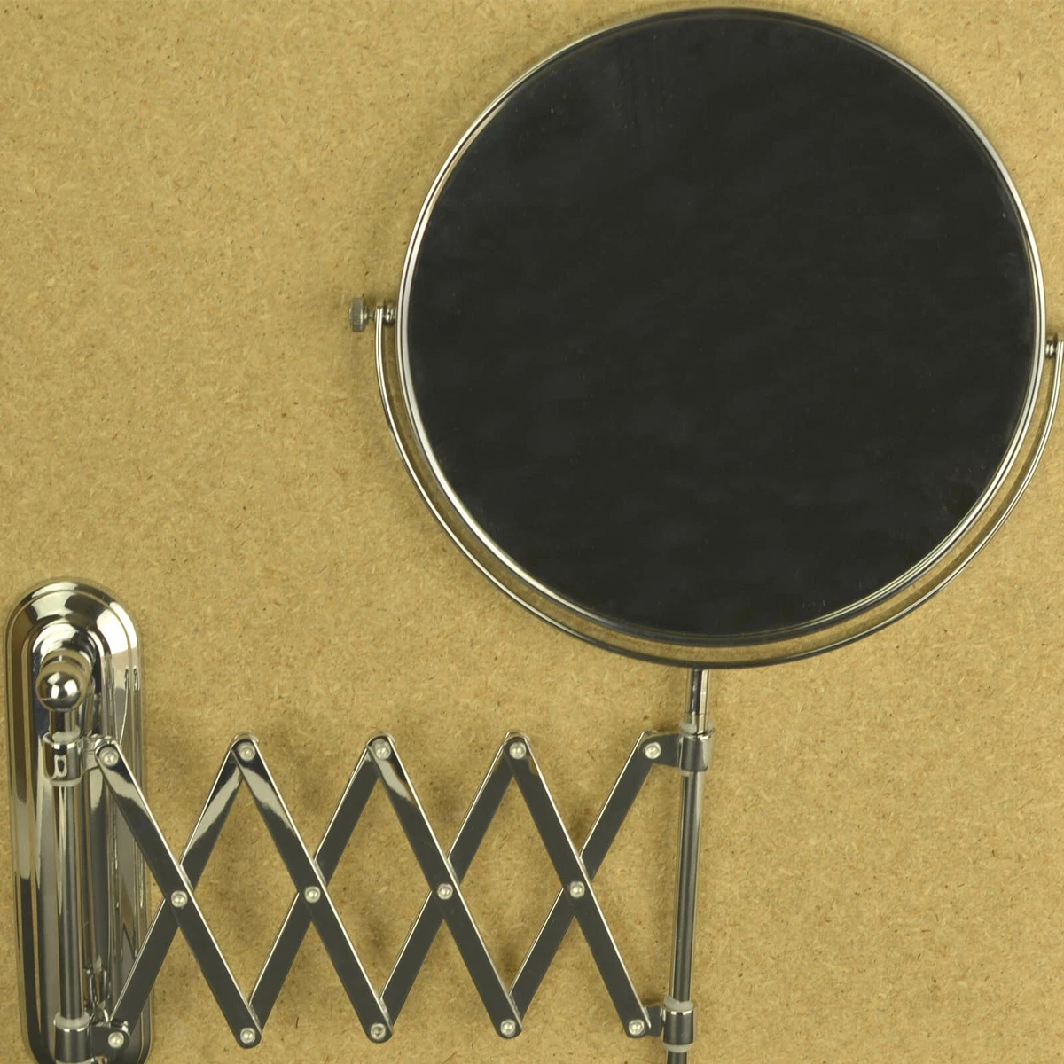 Bathroom Double Sided Make Up Shaving Vanity Wall Mounted Mirror Brass +S.Steel
