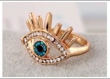 Womens Jewelry Blue Evil Eye Cubic Zirconia G...