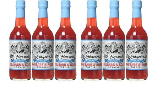 Mr Fitzpatricks Rhubarb & Rose No Added Sugar Cordial Non-Alcoholic Drink 500ML - Picture 2 of 5
