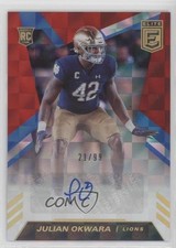 2020 Panini Donruss Elite Rookie Red 21/99 Julian Okwara #RA-JUO Auto 0c2