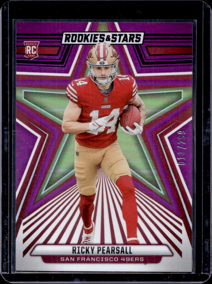 2024 Rookies & Stars Ricky Pearsall RC Purple Rookie #13/299 49ers