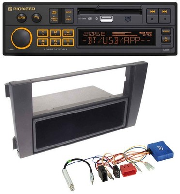 Pioneer DAB CAN-Bus USB Bluetooth Autoradio für Audi A6 2002-2005 schwarz