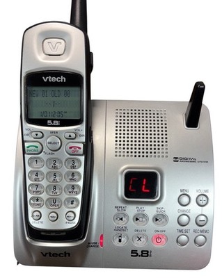 Vintage VTech IA5877 5.8GHz Cordless Phone Digital Answering System Silver￼￼￼