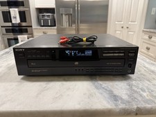 Sony CDP-C435 5-Disc CD Changer Carousel Player Vintage Tested Works No Remote